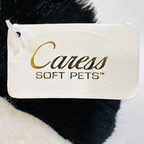 Vintage Russ Berrie Penguin Fairbanks Caress Soft Pets Plush Toy with all Tags - Picture 8 of 9